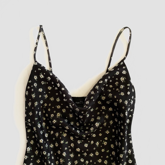 Silky Floral Slip Dress - Picture 3 of 4